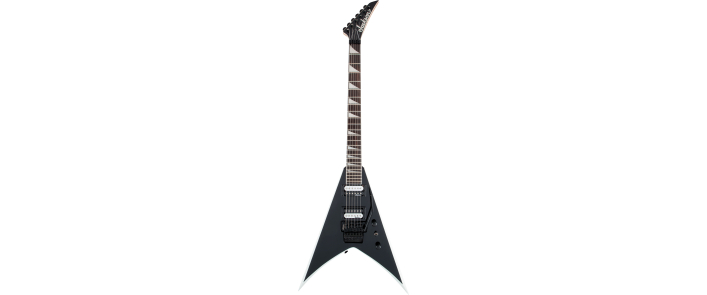 JACKSON JS32 AH KING V BLACK WITH WHITE BEVELS Электрогитара