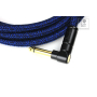 Кабель инструментальный FENDER 10' ANGLED FESTIVAL INSTRUMENT CABLE PURE HEMP BLUE DREAM