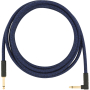 Кабель инструментальный FENDER 10' ANGLED FESTIVAL INSTRUMENT CABLE PURE HEMP BLUE DREAM