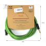 Кабель инструментальный FENDER 18.6' ANGLED FESTIVAL INSTRUMENT CABLE PURE HEMP GREEN