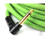 Кабель инструментальный FENDER 18.6' ANGLED FESTIVAL INSTRUMENT CABLE PURE HEMP GREEN