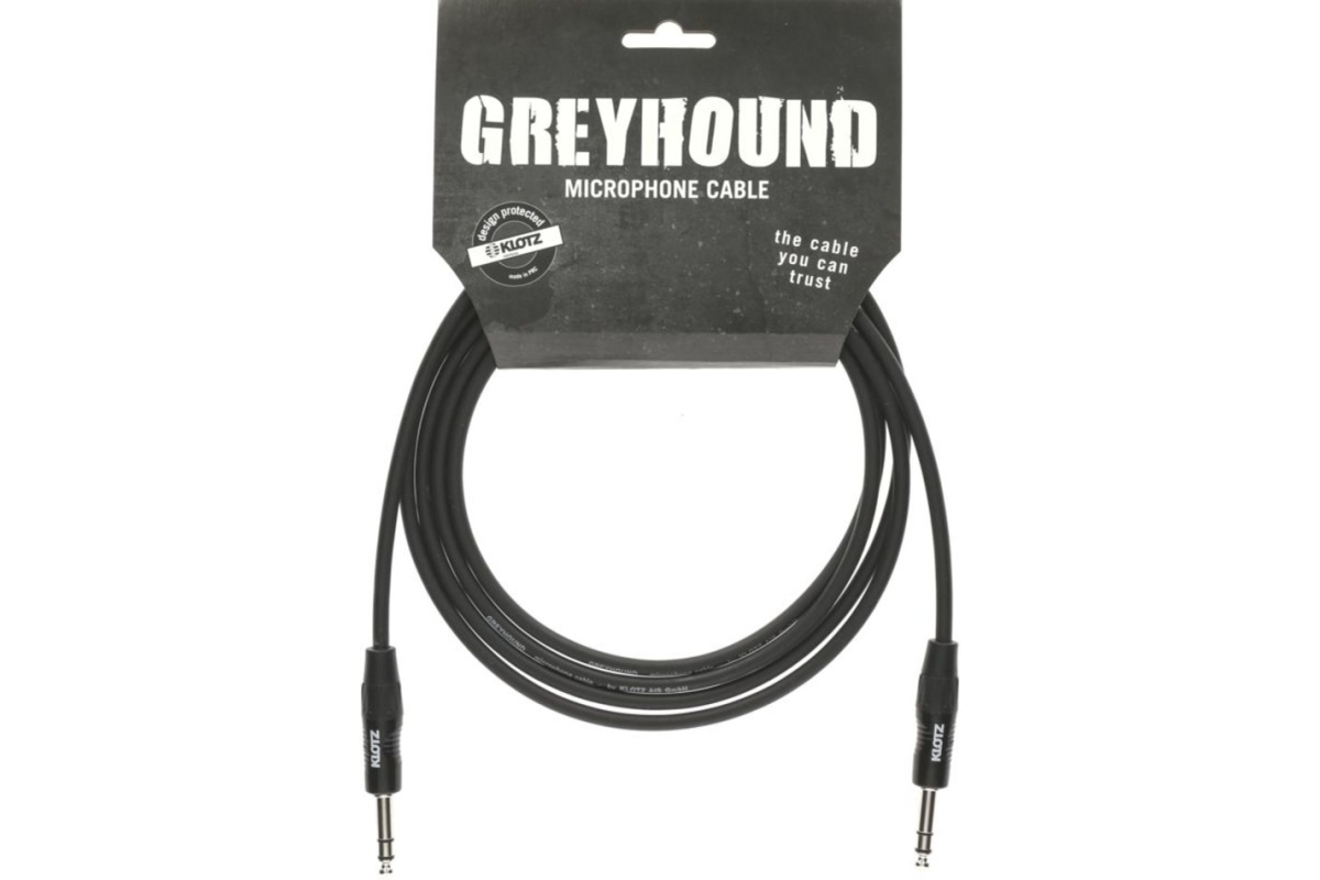 Кабель микрофонный KLOTZ GRG1P GREYHOUND BALANCED STEREO CABLE 3 M