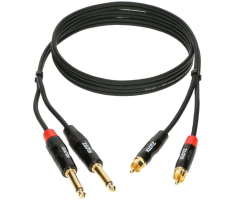Кабель коммутационный KLOTZ KT-CJ150 MINILINK PRO TWIN CABLE BLACK 1.5 M