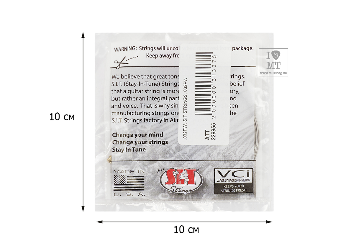 Струна для электрогитары SIT STRINGS 032PW