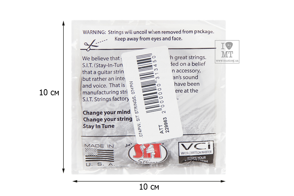 Струна для электрогитары SIT STRINGS 074PW