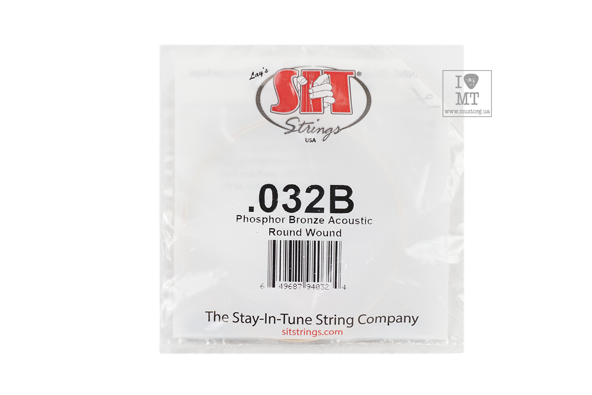 Струна для акустичної гітари SIT STRINGS 032B
