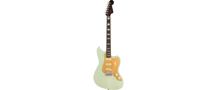 Электрогитара FENDER PARALLEL UNIVERSE II STRAT JAZZ DELUXE TRANSPARENT FADED SEAFOAM GREEN