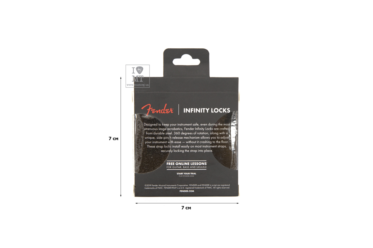 Стреплоки для гитары FENDER INFINITY STRAP LOCKS BLACK