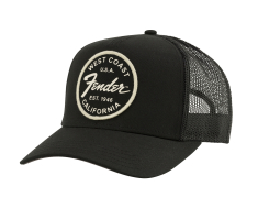 FENDER WEST COAST TRUCKER HAT BLACK Кепка
