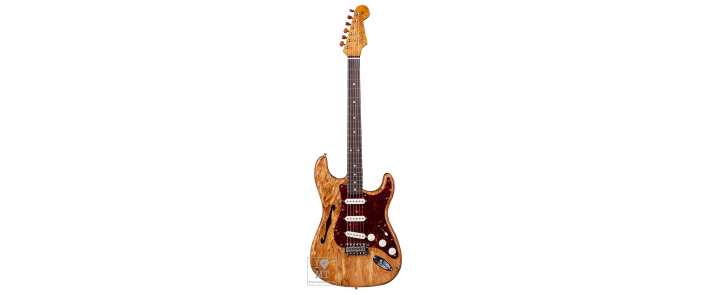 FENDER CUSTOM SHOP ARTISAN SPALTED MAPLE THINLINE STRAT NOS CUSTOM BUILT Електрогітара
