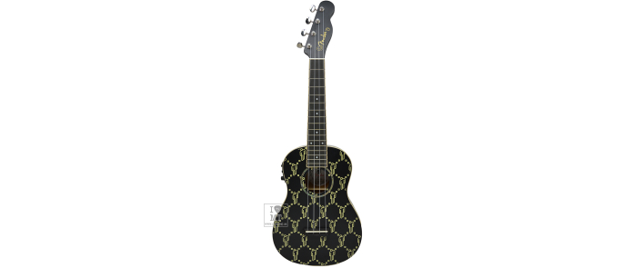 Укулеле со звукоснимателем FENDER BILLIE EILISH UKULELE BLK WN