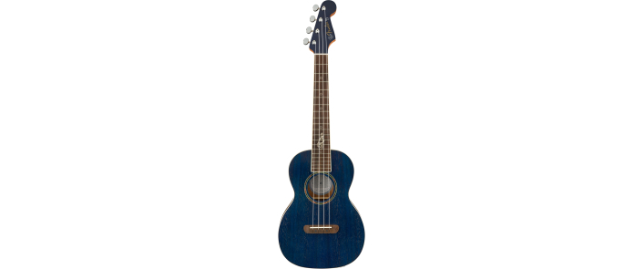 FENDER DHANI HARRISON UKULELE WN SAPPHIRE BLUE Укулеле