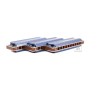 FENDER HARMONICA MIDNIGHT BLUES 3-PACK WITH CASE Губная гармошка
