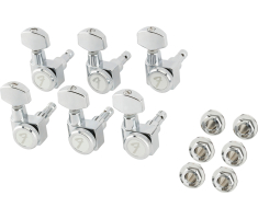 Кілки для гітари FENDER LOCKING MACHINE HEADS FOR STRATOCASTER/TELECASTER ALL SHORT POST CHROME