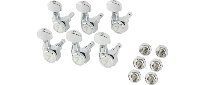 Колки для гитары FENDER LOCKING MACHINE HEADS FOR STRATOCASTER/TELECASTER ALL SHORT POST CHROME