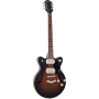 Гитара полуакустическая GRETSCH G2655-P90 STREAMLINER CENTER BLOCK JR. DOUBLE-CUT P90 WITH V-STOPTAIL BROWNSTONE
