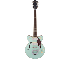 Гітара напівакустична GRETSCH G2655T-P90 STREAMLINER CENTER BLOCK JR. DOUBLE-CUT P90 WITH BIGSBY MINT METALLIC