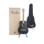 FENDER FA-15 STEEL 3/4 BLACK WN w/BAG Гитара акустическая