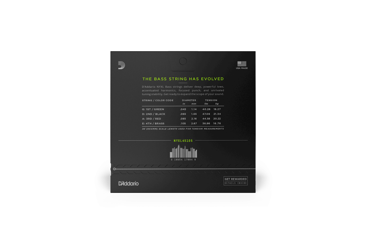 D'ADDARIO NYXL-45105 Струни для бас-гітар