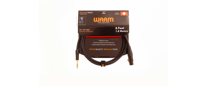 Кабель коммутационный WARM AUDIO Prem-XLRf-TRSm-6'