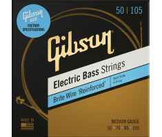Струни для бас-гітар GIBSON SBG-SSM SHORT SCALE BRITE WIRE BASS STRINGS MEDIUM