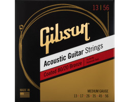 GIBSON SAG-CBRW13 COATED 80/20 BRONZE ACOUSTIC GUITAR STRINGS MEDIUM Струны для акустических гитар