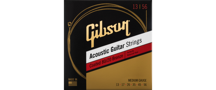 Струны для акустических гитар GIBSON SAG-CBRW13 COATED 80/20 BRONZE ACOUSTIC GUITAR STRINGS MEDIUM