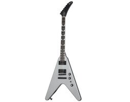 GIBSON DAVE MUSTAINE FLYING V EXP SILVER METALLIC Электрогитара
