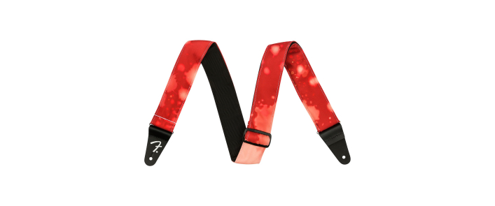 FENDER STRAP 2" TIE DYE ACID WASH RED Ремінь гітарний