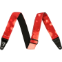 FENDER STRAP 2" TIE DYE ACID WASH RED Ремінь гітарний