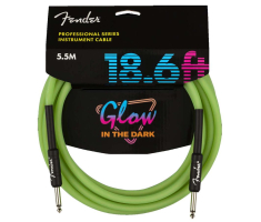 Кабель інструментальний FENDER CABLE PROFESSIONAL SERIES 18.6' GLOW IN DARK GREEN