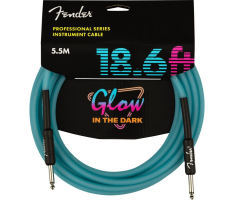 Кабель інструментальний FENDER CABLE PROFESSIONAL SERIES 18.6' GLOW IN DARK BLUE