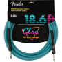 Кабель инструментальный FENDER CABLE PROFESSIONAL SERIES 18.6' GLOW IN DARK BLUE