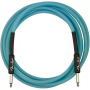 Кабель инструментальный FENDER CABLE PROFESSIONAL SERIES 18.6' GLOW IN DARK BLUE