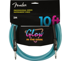 Кабель інструментальний FENDER CABLE PROFESSIONAL SERIES 10' GLOW IN DARK BLUE