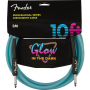 Кабель инструментальный FENDER CABLE PROFESSIONAL SERIES 10' GLOW IN DARK BLUE