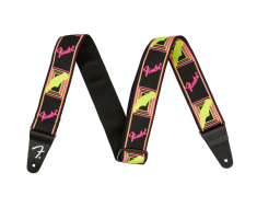 Ремень гитарный FENDER STRAP 2" NEON MONOGRAMMED YELLOW PINK