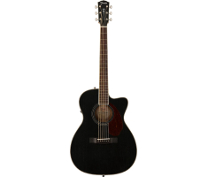 FENDER PM-3CE TRIPLE-O MAHOGANY BLACK TOP LTD Гитара электроакустическая