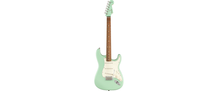 FENDER PLAYER STRATOCASTER PF SURF GREEN w/MATCHING HEADSTOCK LTD Электрогитара