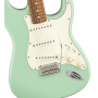 FENDER PLAYER STRATOCASTER PF SURF GREEN w/MATCHING HEADSTOCK LTD Электрогитара