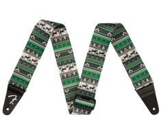 Ремень гитарный FENDER STRAP 2" UGLY XMAS SWEATER GREEN