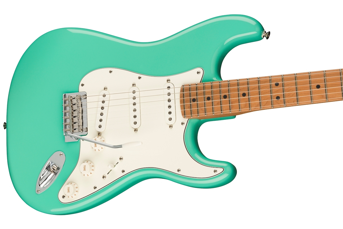 FENDER PLAYER STRAT LTD ROASTED MAPLE MN SEAFOAM GREEN Электрогитара