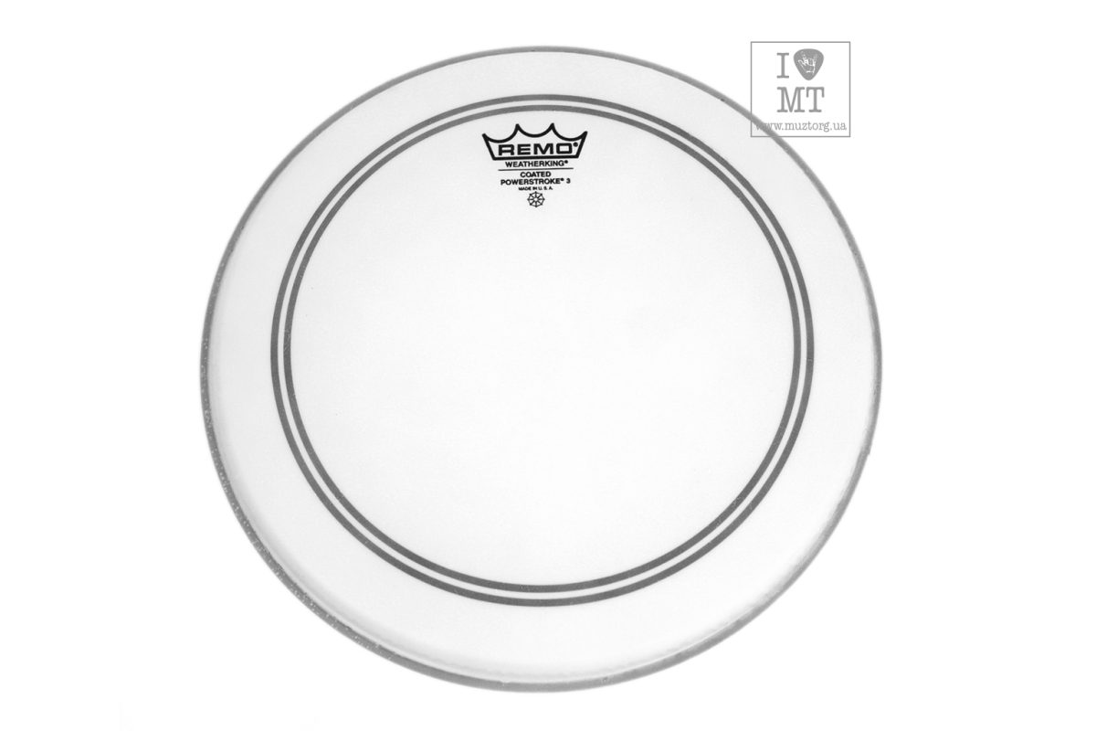 Пластик для барабана REMO POWERSTROKE3 12" COATED