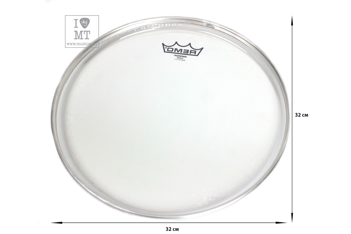Пластик для барабана REMO EMPEROR 12" CLEAR