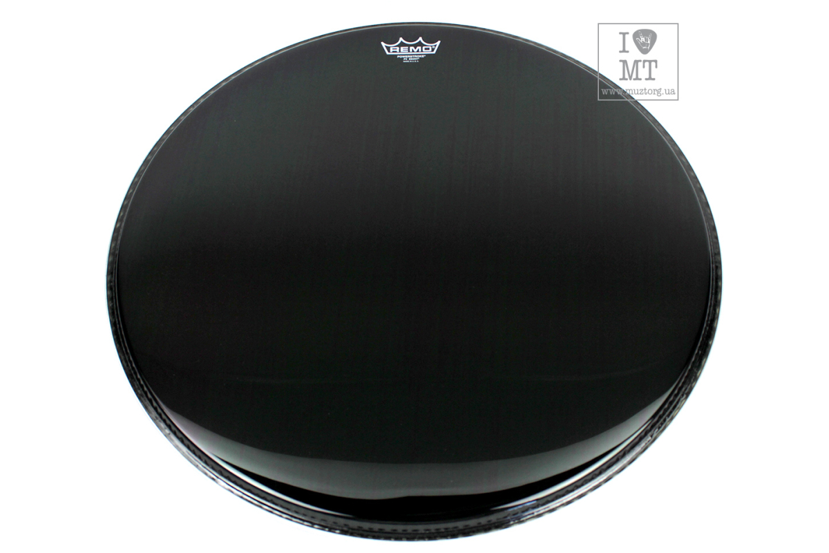 Пластик для барабана REMO POWERSTROKE3 22 EBONY W DYNAMO