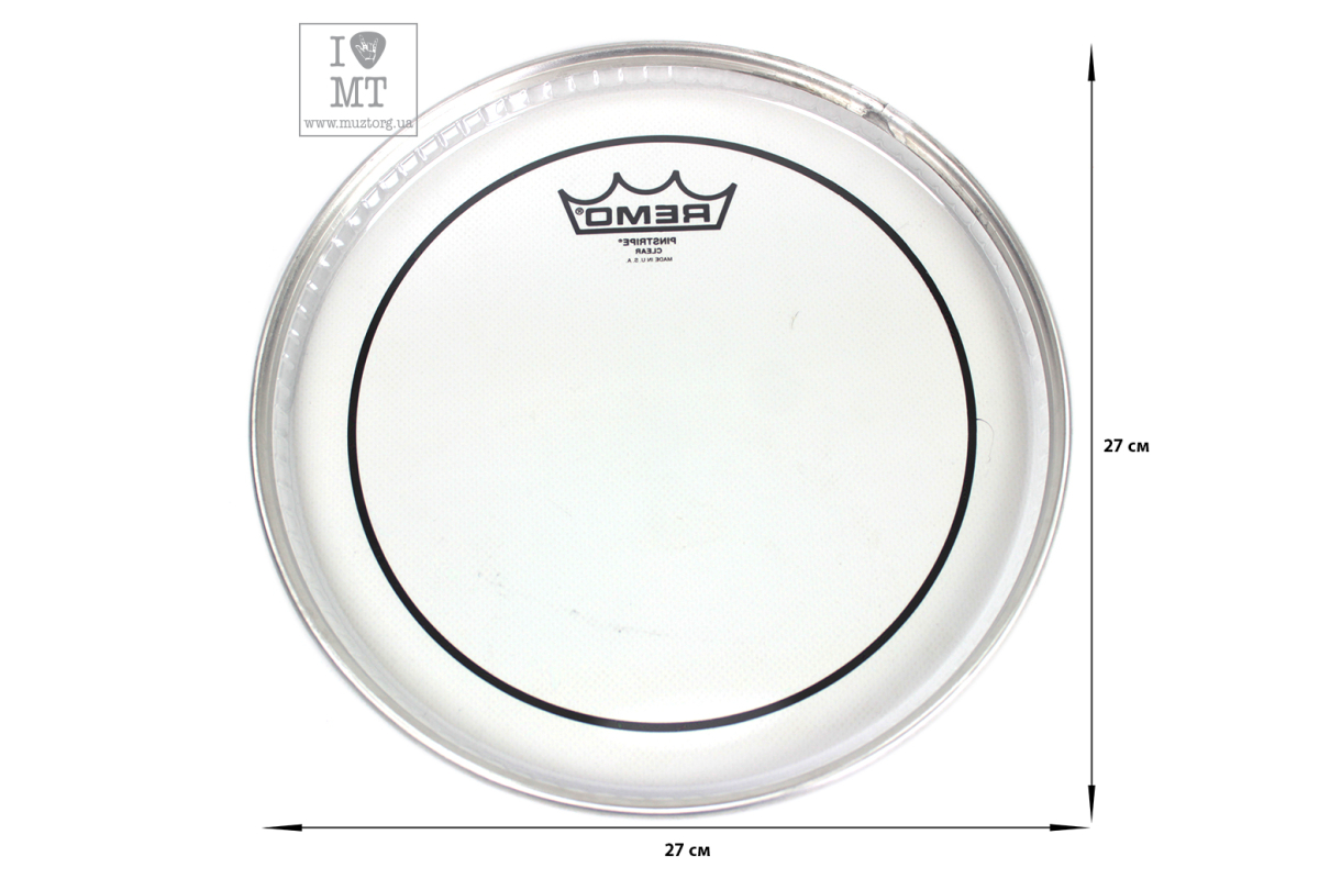Пластик для барабана REMO PINSTRIPE 10 CLEAR