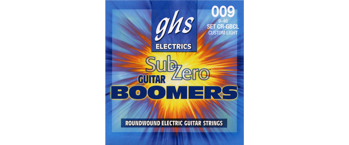 GHS STRINGS SUB-ZERO BOOMERS SET Струни для електрогітар