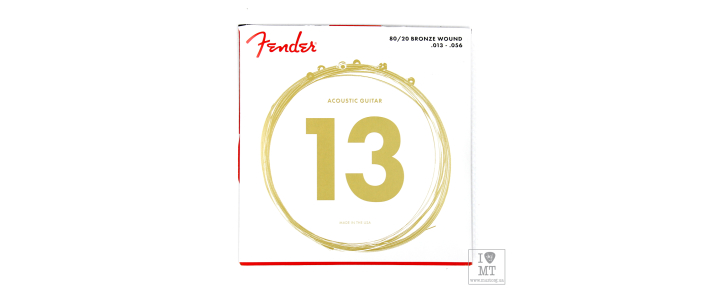 Струны для акустических гитар FENDER 70M 80/20 BRONZE ACOUSTIC STRING 13-56