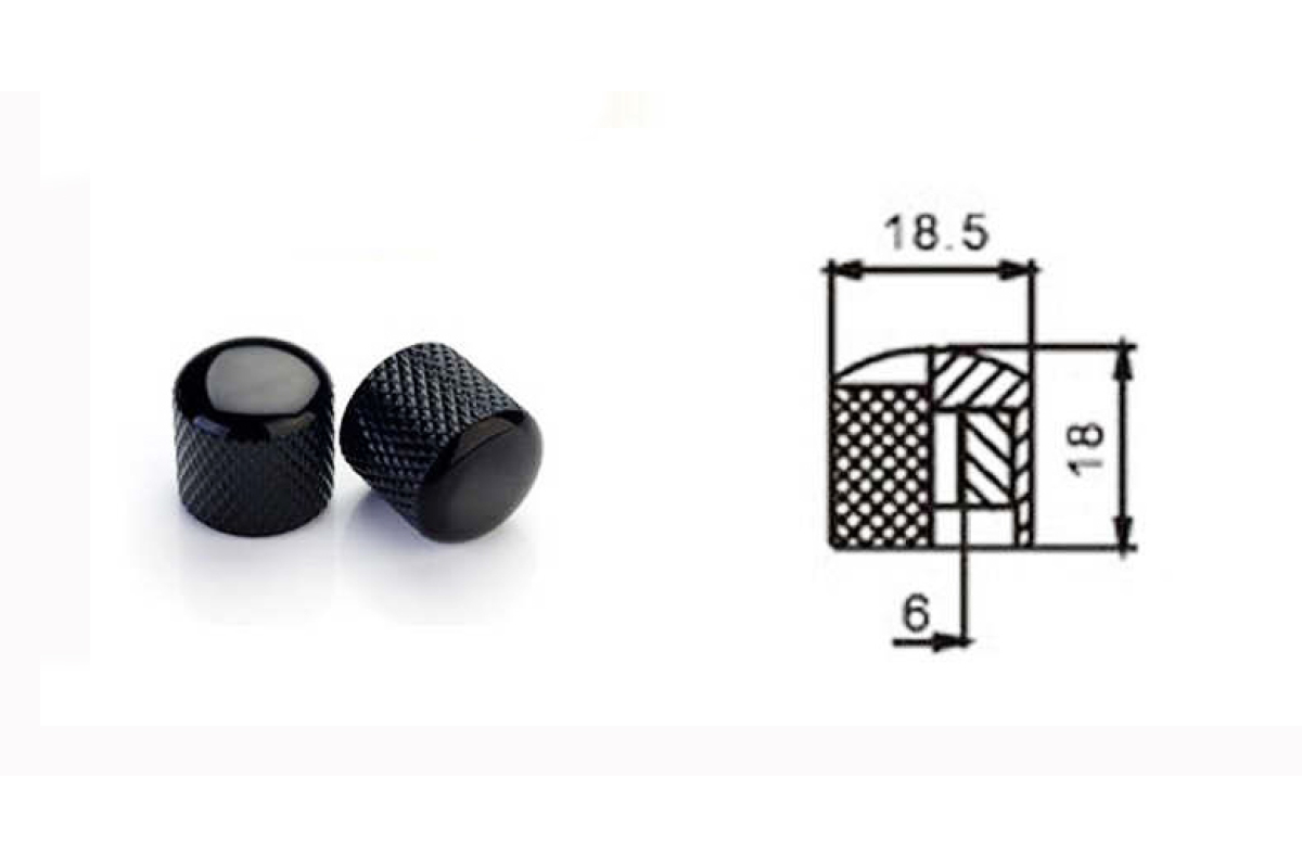 DR.PARTS MNB3/BK Ручка потенціометра