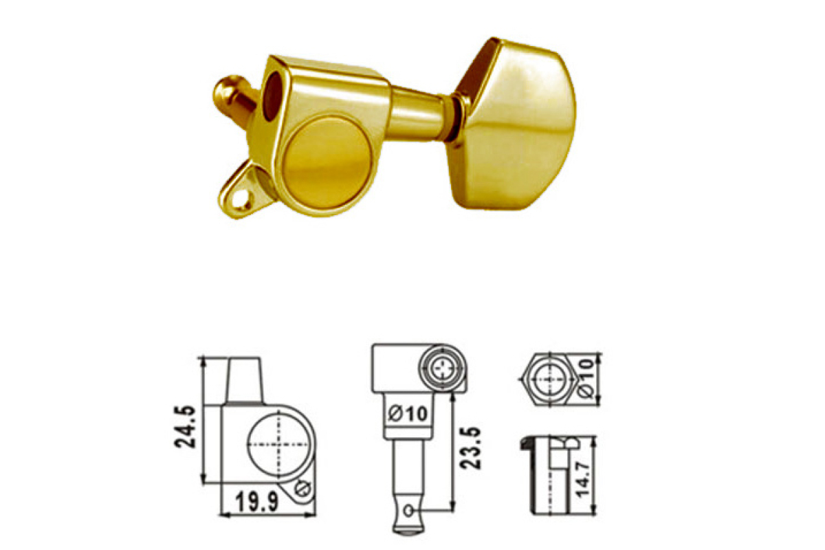 DR.PARTS AMH7001/GD Колки для гитары